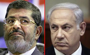 morsi and netanyahu
